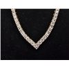 Image 2 : *NEW* 18K GOLD PLATED 4MM PRINCESS CUT SIMULATED DIAMOND (CZ) TENNIS NECKLACE: 18" LONG