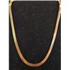 Image 1 : *NEW* 14KT GOLD PLATED 5MM SERPENTINE NECKLACE: 16" - 18" LONG