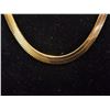 Image 2 : *NEW* 14KT GOLD PLATED 5MM SERPENTINE NECKLACE: 16" - 18" LONG