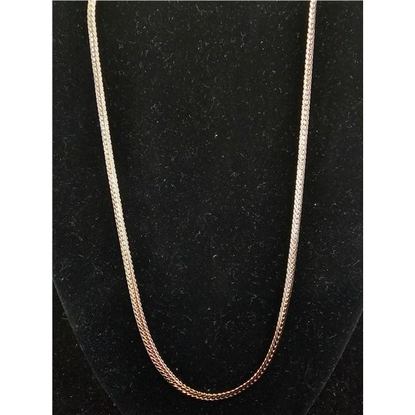 *NEW* 18K GOLD PLATED 4MM SERPENTINE NECKLACE: 20" LONG