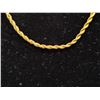 Image 2 : *NEW* GOLD PLATED 2MM TWISTED ROPE NECKLACE; 23" LONG