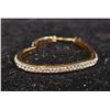 Image 2 : *NEW* 14KT GOLD PLATED 45 MM SIMULATED DIAMOND (CZ) HEART HOOP EARRINGS