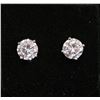 Image 1 : *NEW* .925 SILVER 3CT EACH SIMULATED DIAMOND (CZ) STUD EARRINGS