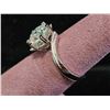 Image 3 : *NEW* .925 SILVER 3CT MOISSANITE LAB DIAMOND SNOWFLAKE RING: RESIZABLE