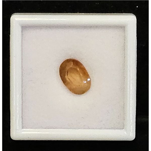 *NEW* 6.5CT OVAL CUT UNTREATED NATURAL IMPERIAL TOPAZ: 8.6MM X 12.4MM
