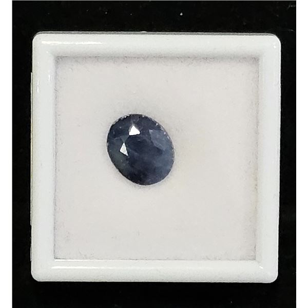 *NEW* 8.2 CT OVAL CUT UNTREATED NATURAL BLUE SAPPHIRE; 10.2MM X 12.5MM