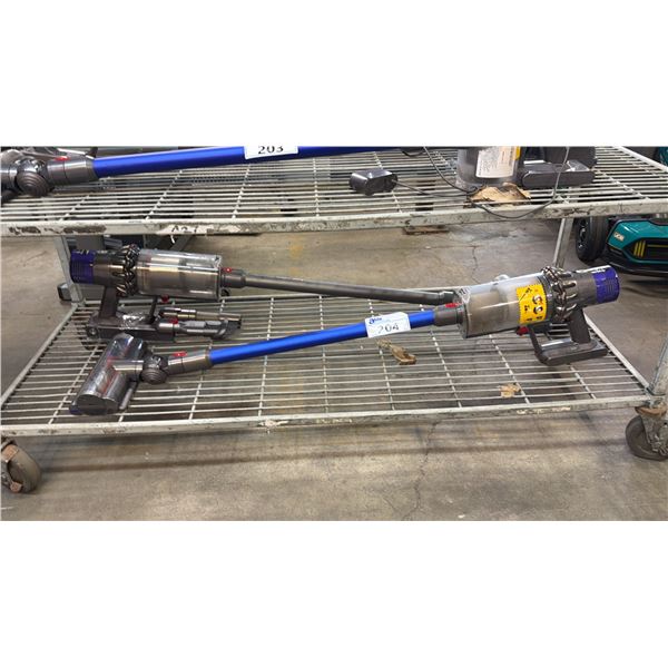 (2) DYSON CORDLESS STICK VACUUMS *WORKING CONDITION UNKNOWN/MAY BE MISSING PARTS & OR PIECES*