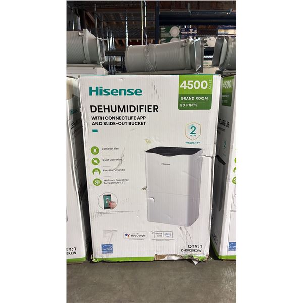 HISENSE 4500 SQ. FT. PORTABLE DEHUMIDIFIER WITH SLIDE-OUT BUCKET