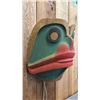 Image 3 : HAND CARVED  & PAINTED FIRST NATIONS WOOD FROG MASK