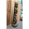 Image 2 : HAND CARVED & PAINTED 23" TALL FIRST NATIONS WOOD TOTEM POLE