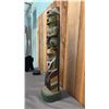 Image 3 : HAND CARVED & PAINTED 23" TALL FIRST NATIONS WOOD TOTEM POLE