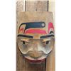 Image 1 : HAND CARVED & PAINTED FIRST NATIONS WOOD PORTRAIT MASK