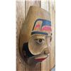 Image 2 : HAND CARVED & PAINTED FIRST NATIONS WOOD PORTRAIT MASK