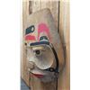 Image 3 : HAND CARVED & PAINTED FIRST NATIONS WOOD PORTRAIT MASK