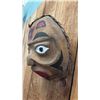 Image 3 : HAND CARVED & PAINTED FIRST NATIONS WOOD PORTRAIT MASK