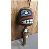 Image 3 : HAND CARVED & PAINTED FIRST NATIONS WOOD SUN PLAQUE & RATTLE