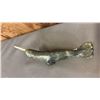 Image 3 : HAND CARVED INUIT SOAPSTONE NARWHAL SCULPTURE