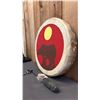 Image 3 : 15" DIAMETER HAND PAINTED FIRST NATIONS DRUM WITH BEATER