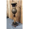 Image 3 : 17" TALL ORNATE VINTAGE STYLE PEDESTAL CANDLE HOLDER
