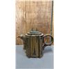 Image 2 : SMALL CLAY TREE STUMP TEA POT