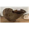 Image 1 : SMALL METAL FOOTED NAUTILUS SHELL PLANTER
