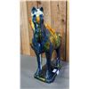 Image 3 : ASIAN "SANCAI" (TRI-COLOUR) STYLE CERAMIC HORSE: 16" LONG X 14.5" TALL