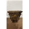 Image 3 : ASIAN CARVED STONE VASE (BROKEN IN 2 PIECES) & VINTAGE METAL WEATHERVANE ARROW