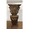 Image 4 : ASIAN CARVED STONE VASE (BROKEN IN 2 PIECES) & VINTAGE METAL WEATHERVANE ARROW