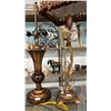 Image 3 : (2) BUFFET LAMPS: 1 HAS NO SHADE OR HARP, THE OTHER NEEDS REPAIR