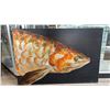 Image 1 : LARGE 3D FISH WALL ART ON STRETCHED CANVAS