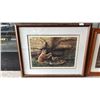 Image 1 : FRAMED LTD. EDITION PENCIL SIGNED LISA CALVERT "FOX SUMMER" PRINT: 3621/3790