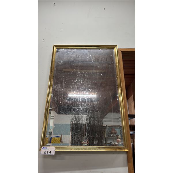 APPROX. 37" X 46" FRAMED WALL  MIRROR