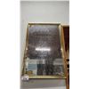 Image 1 : APPROX. 37" X 46" FRAMED WALL  MIRROR