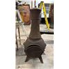 Image 2 : CAST IRON OUTDOOR CHIMINEA *DOOR NEEDS REPAIR*