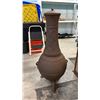 Image 5 : CAST IRON OUTDOOR CHIMINEA *DOOR NEEDS REPAIR*