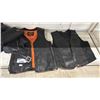 Image 3 : SHELF OF LEATHER VESTS, JACKET & BOOTS