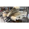 Image 2 : (3) SMALL SHEEPSKIN RUGS
