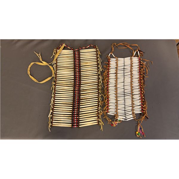 (2) VINTAGE FIRST NATIONS CHEST PLATES