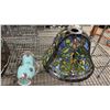 Image 3 : (2) TIFFANY-STYLE LAMP SHADES, VINTAGE CERAMIC JUG & "CHANDLER'S COTTAGE" COLLECTOR PLATE