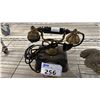 Image 2 : ANTIQUE DIAL TELEPHONE & (2) CONCRETE BIRD STATUES WITH MISSING HEADS