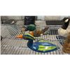 Image 2 : CARVED WOOD BEAR & COLLECTION OF ASSORTED CARVED WOOD DUCKS