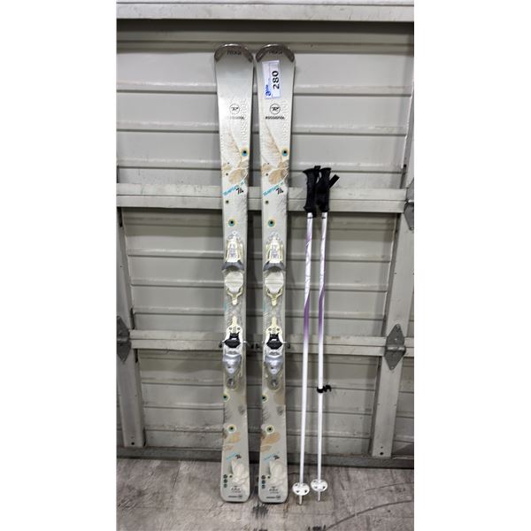 ROSSIGNOL TEMPTATION 74 SKIS WITH POLES