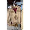 Image 1 : VINTAGE TAN SUEDE POLLOVER SHIRT WITH SOUTHWESTERN/AZTEC STYLE DETAILING *SIZE UNKNOWN*