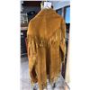 Image 2 : VINTAGE "THE BUFFALO RUNNER" CUSTOM MADE SUEDE FRIDGED COAT *SIZE UNKNOWN*