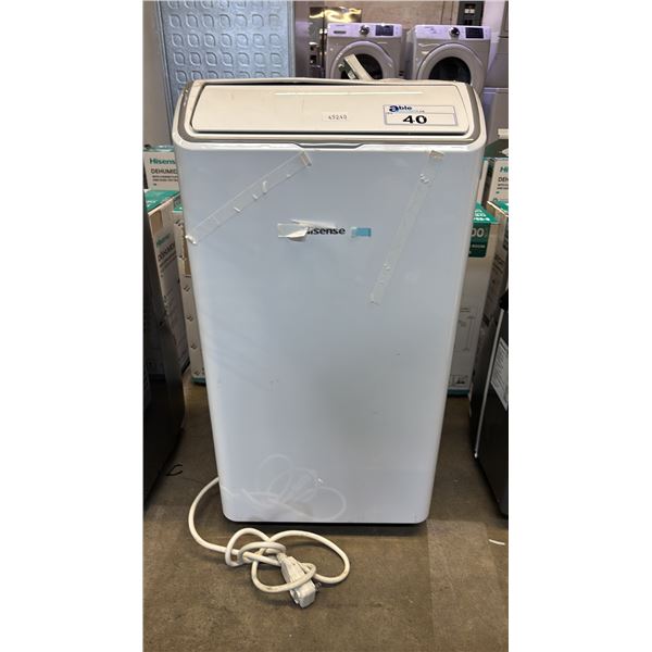 HISENSE 12,000 BTU DUAL HOSE PORTABLE AIR CONDITIONER WITH 1 HOSE (NO REMOTE)