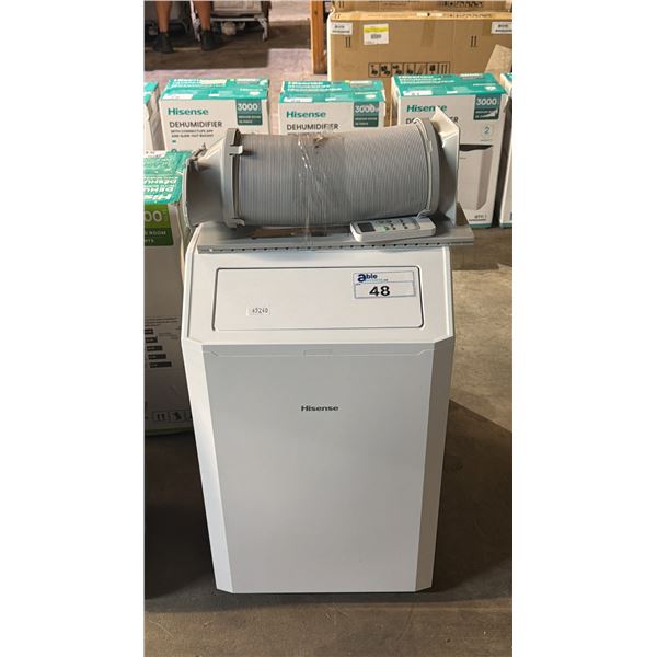 HISENSE 10,000 BTU PORTABLE AIR CONDITIONER WITH HOSE & REMOTE