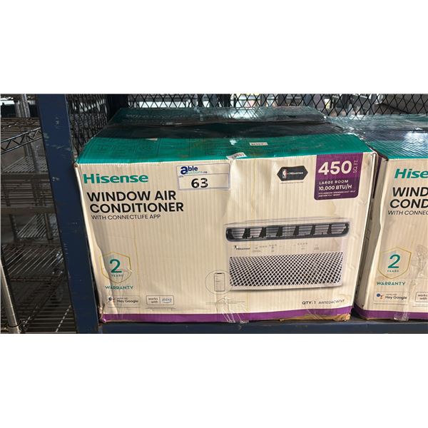 HISENSE 10,000 BTU WINDOW AIR CONDITIONER
