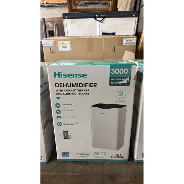 HISENSE 3,000 SQ. FT. PORTABLE DEHUMIDIFIER WITH SLIDE-OUT BUCKET