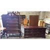 Image 1 : GIBBARD MAHOGANY 8-DRAWER LOWBOY DRESSER W/MIRROR & GIBBARD MAHOGANY 6-DRAWER TALLBOY DRESSER