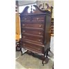 Image 2 : GIBBARD MAHOGANY 8-DRAWER LOWBOY DRESSER W/MIRROR & GIBBARD MAHOGANY 6-DRAWER TALLBOY DRESSER